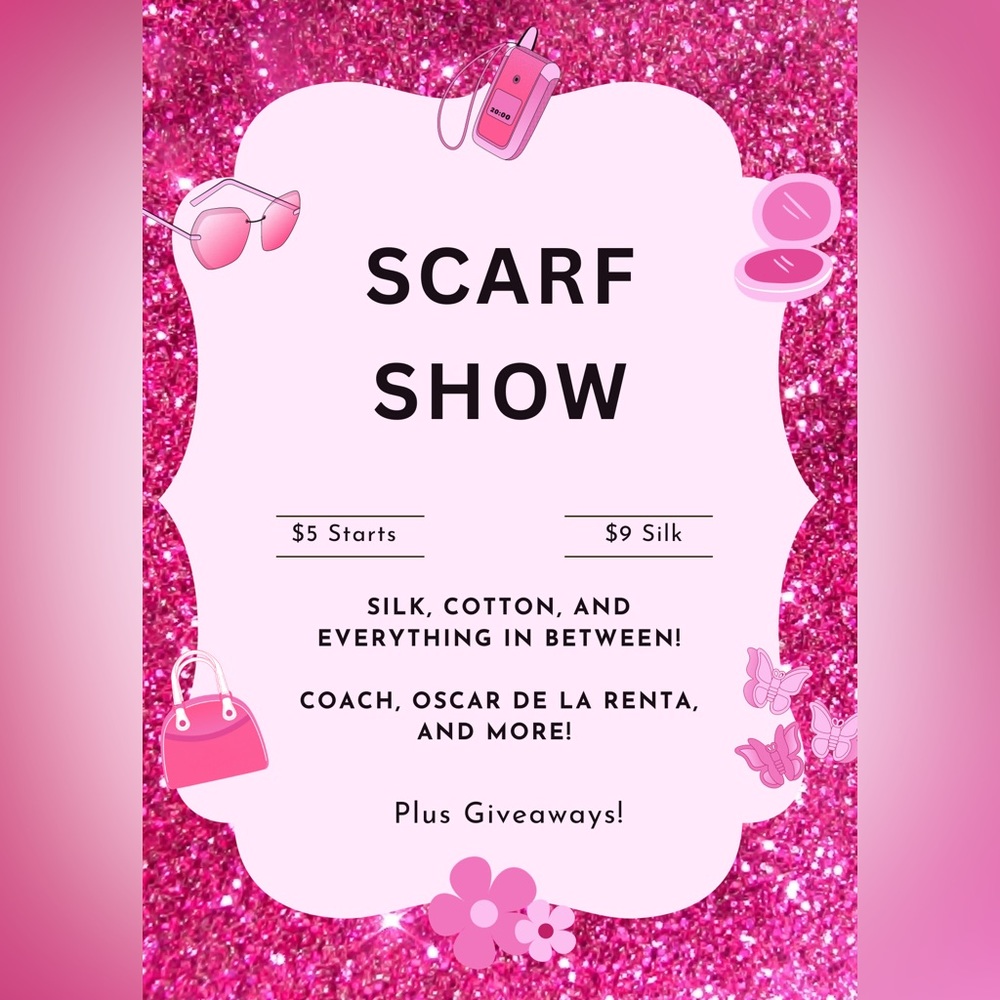 SCARF SHOW! 09/25 Please like to be notified:) - Picture 1 of 1